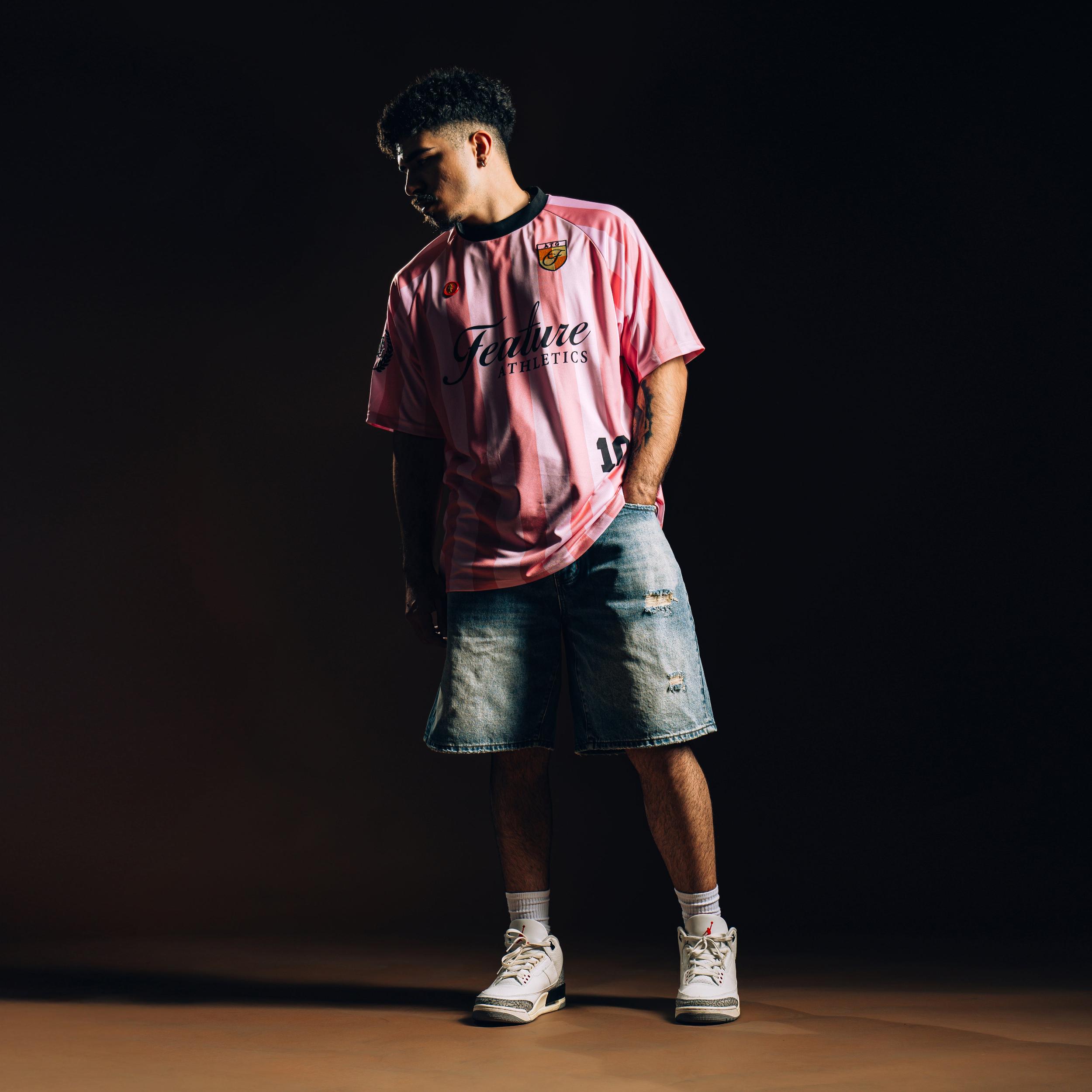 Pele Futbol Jersey - Pink Male Product Image