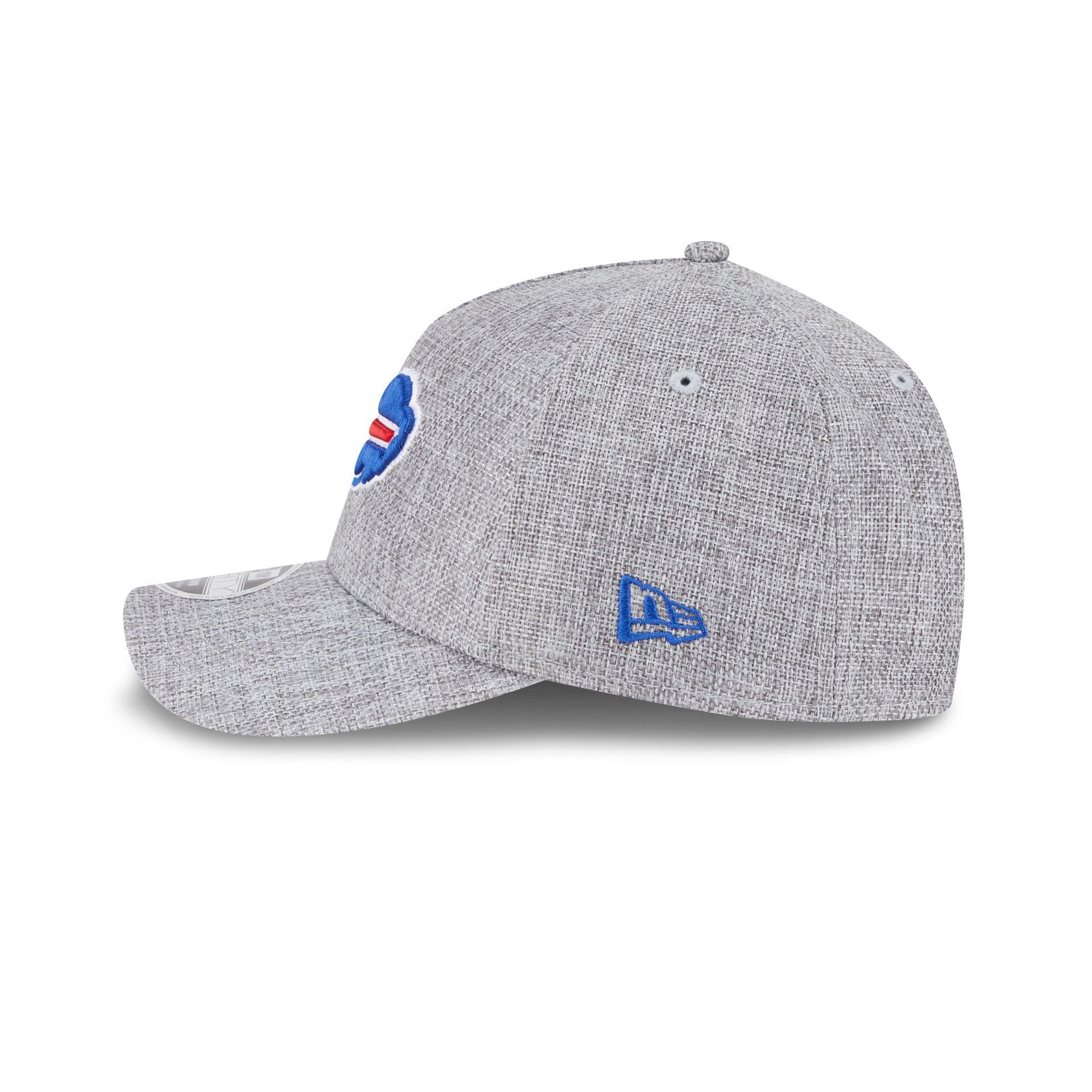 Buffalo Bills Cotton Weave Gray 9FORTY M-Crown A-Frame Snapback Hat Male Product Image