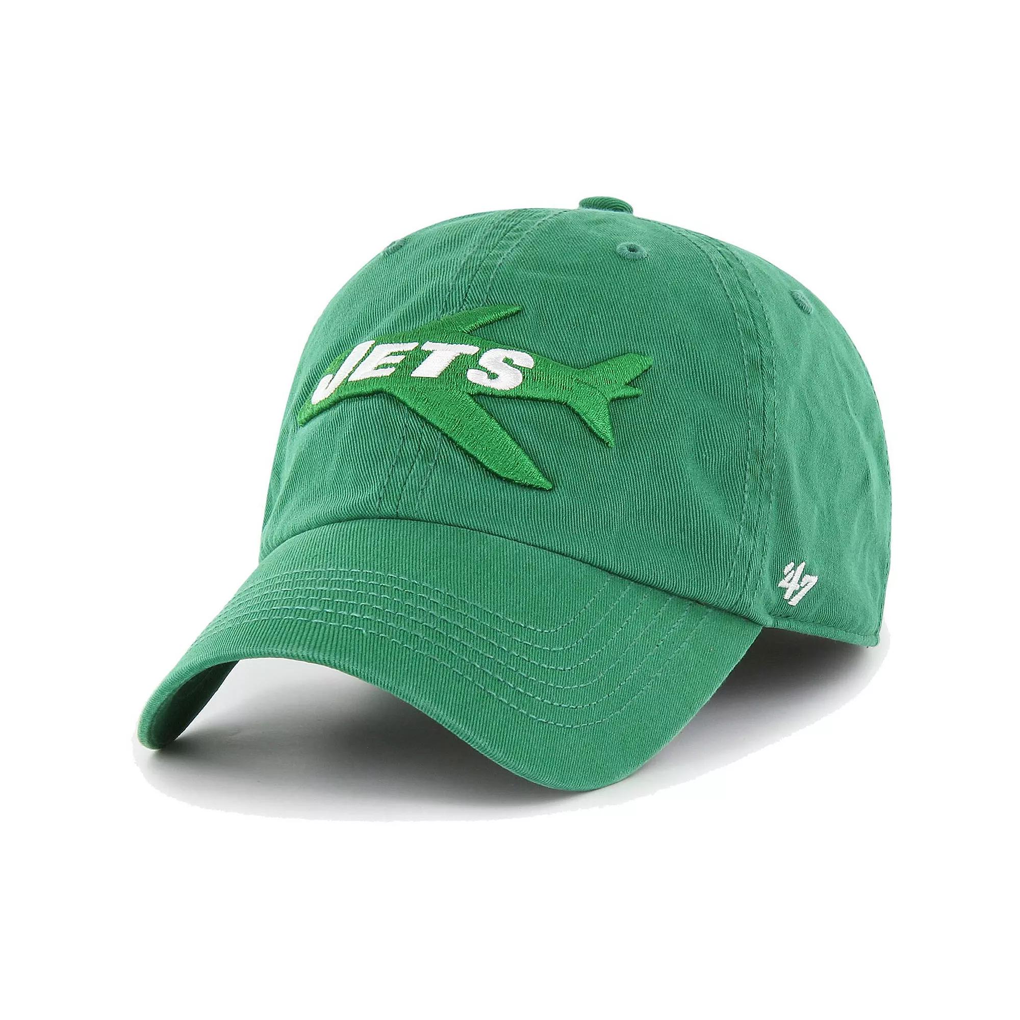 Men's '47 Kelly Green New York Jets Gridiron Classics Franchise Legacy Fitted Hat,  Product Image