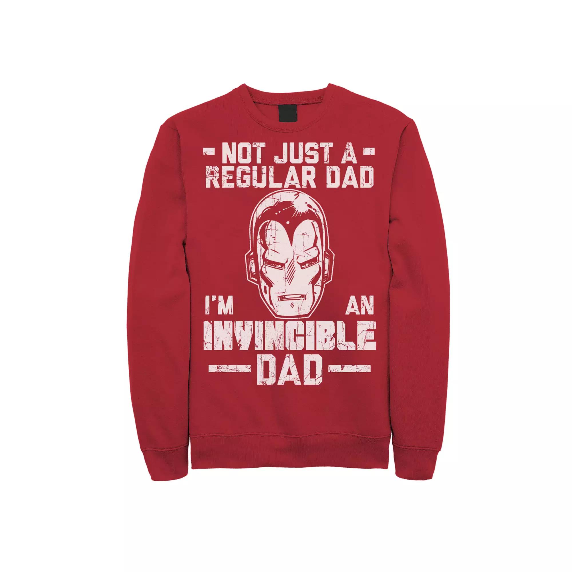 Men's Marvel Iron Man Father's Day Not Regular Dad Sweatshirt,  Product Image