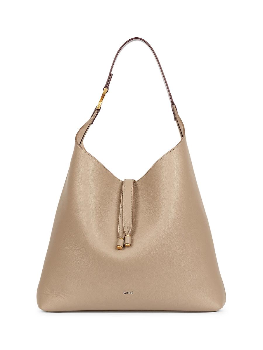 Marcie Hobo Bag in Grained Leather Product Image