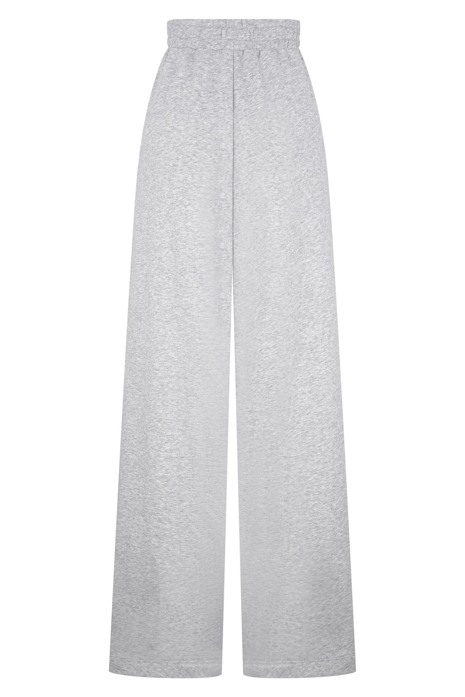 Aspen Gathered Wide Leg Jogger - Light Grey Marle Product Image