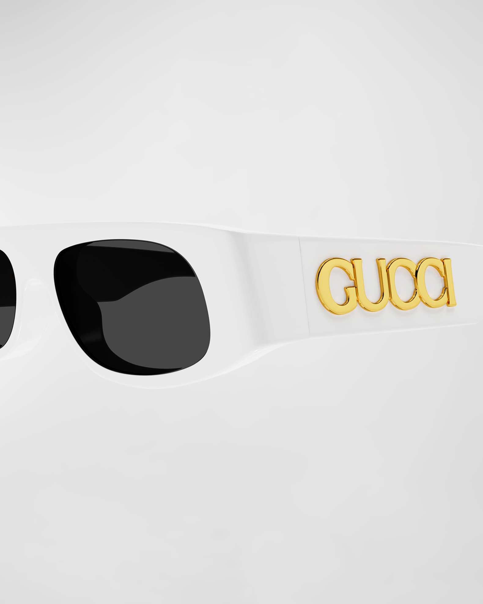 Logo Acetate Rectangle Sunglasses  Product Image