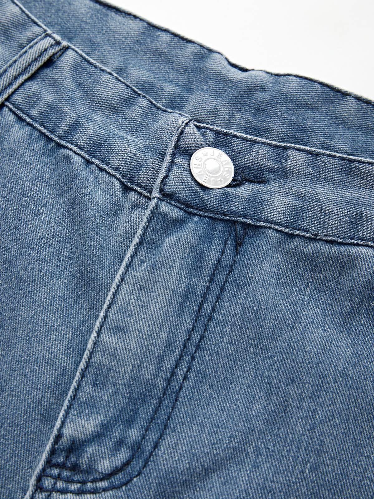 Men's Vintage Washed Loose Jeans Product Image