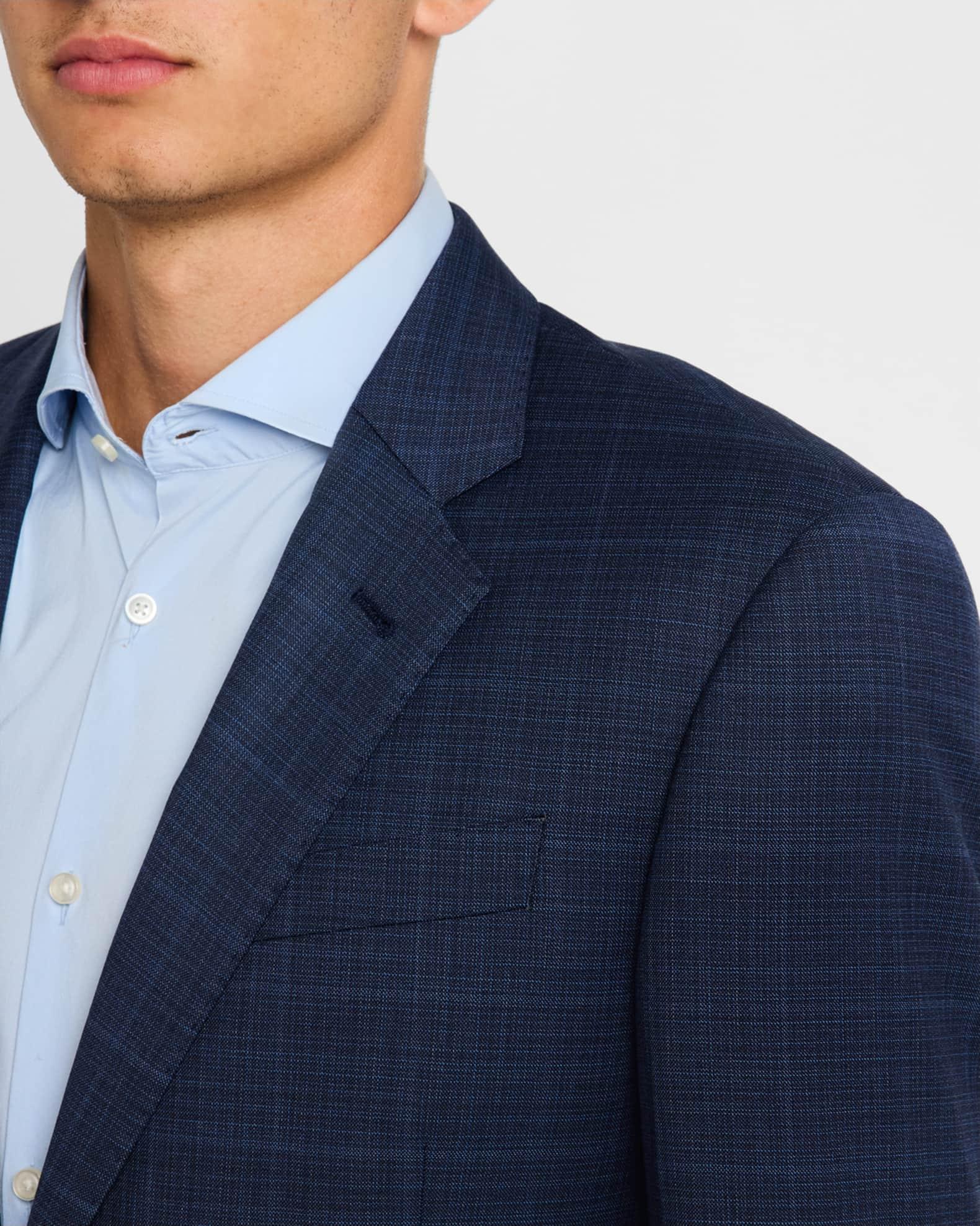 Men's Wool Stretch Windowpane Suit Product Image