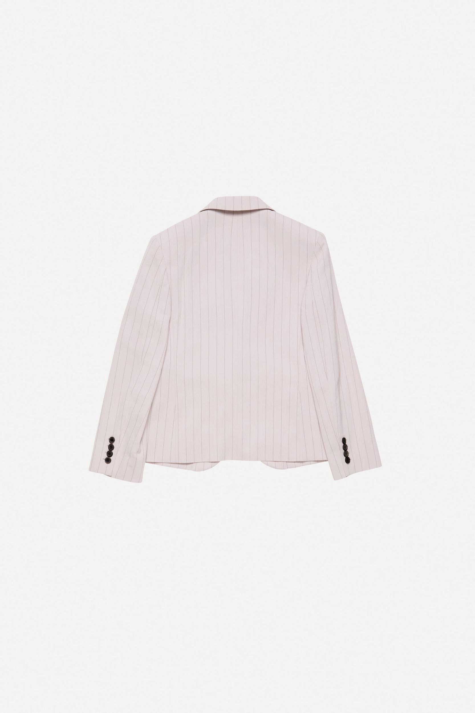 Single-breasted pinstripe jacket Product Image