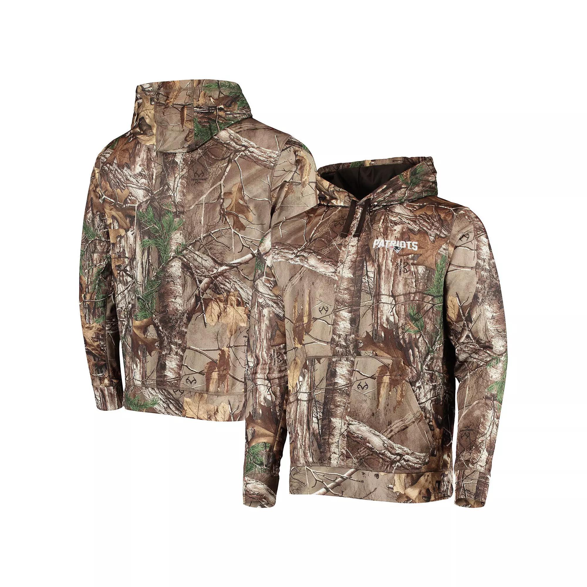 Men's Dunbrooke Realtree Camo New England Patriots Circle Champion Tech Fleece Pullover Hoodie,  Product Image
