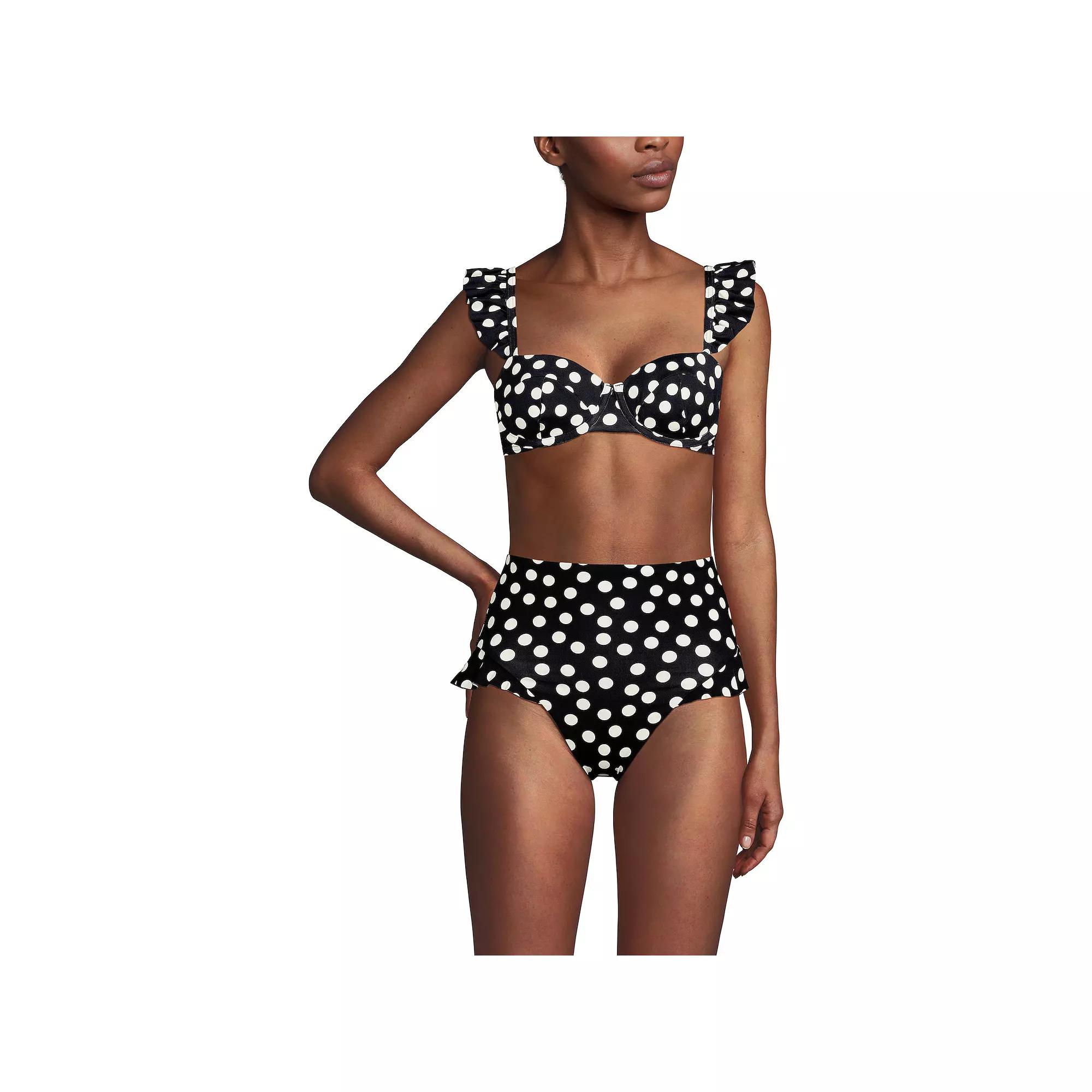 Women's Lands' End Balconnette Underwire Bikini Swim Top,  Product Image