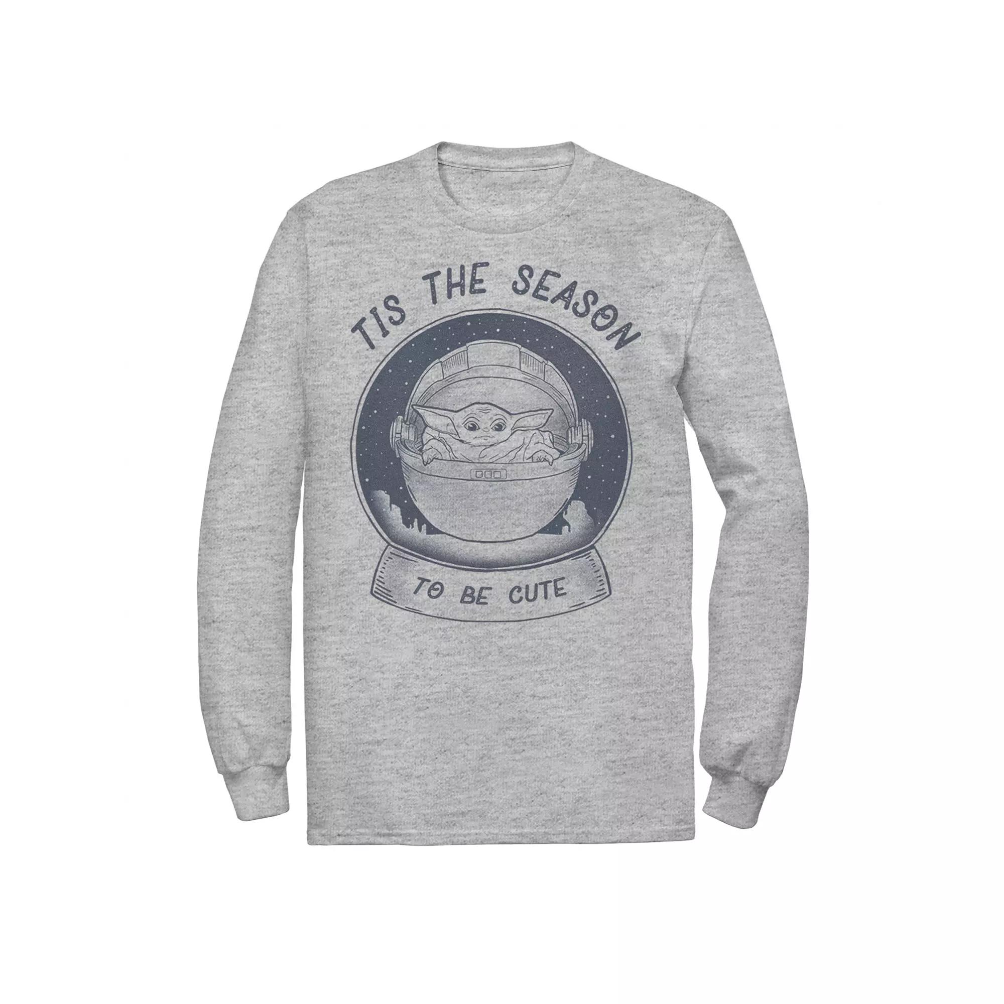 Men's Star Wars The Mandalorian The Child Christmas Tis The Season Tee,  Product Image