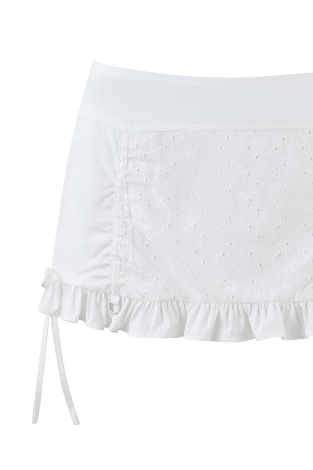 WREN MINI SKIRT - WHITE Product Image
