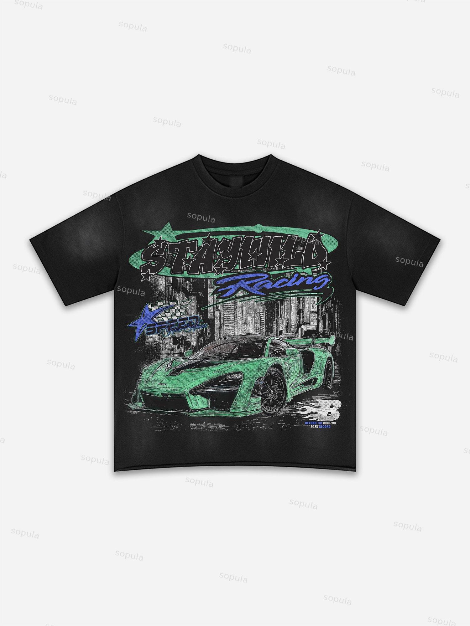 Fly By Choice Graphic Washed T-shirt Product Image