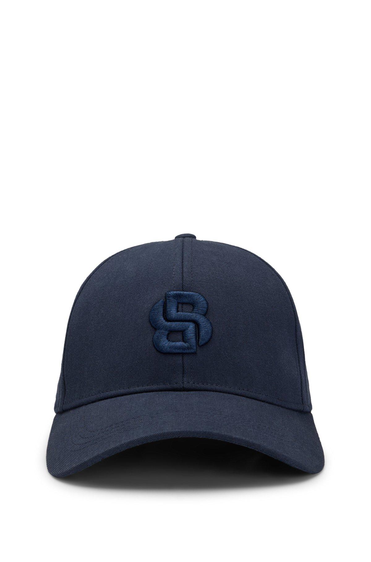 Cotton-twill cap with embroidered Double B monogram Product Image