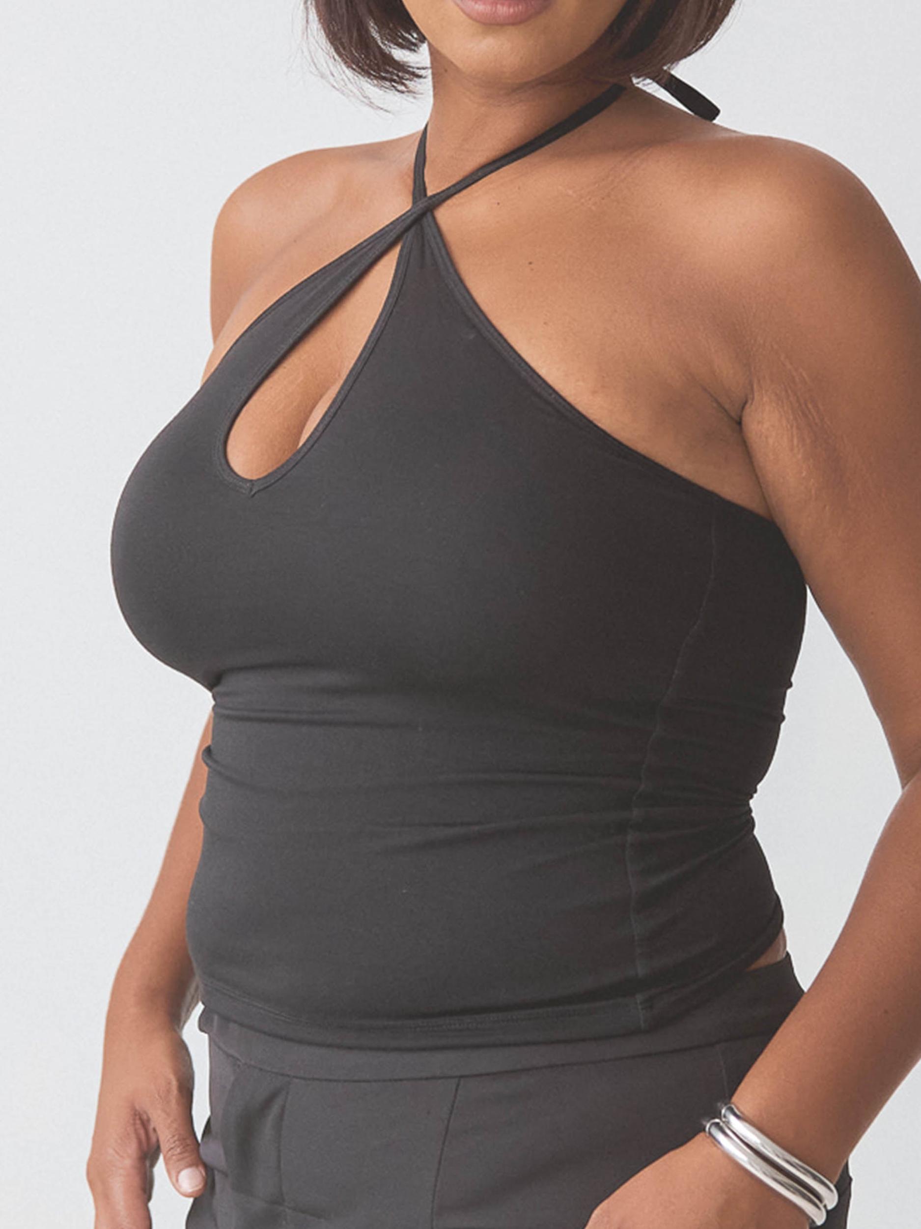 Braless Strappy Keyhole Brami Top Product Image