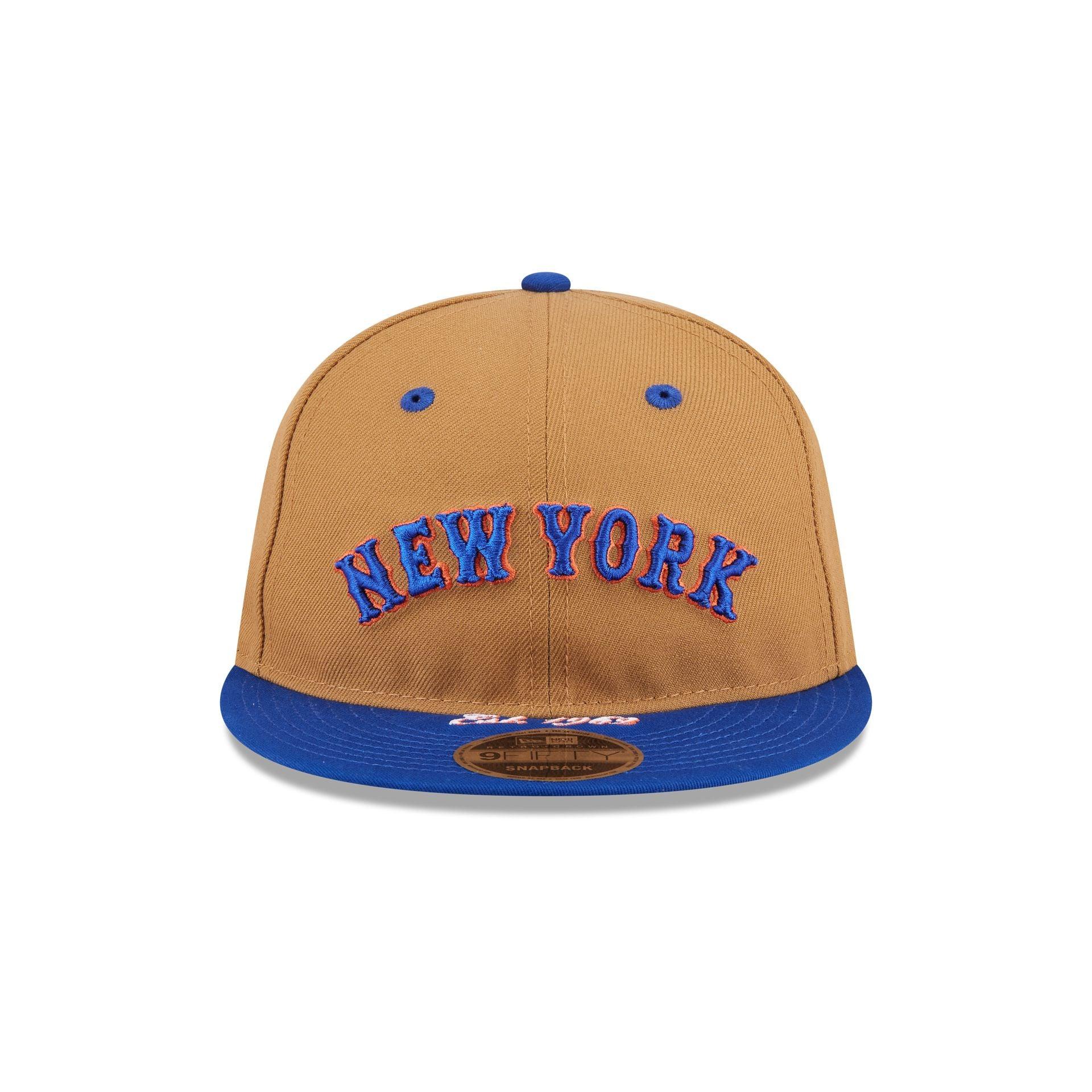 New York Mets Wheat Retro Crown 9FIFTY Snapback Hat Male Product Image