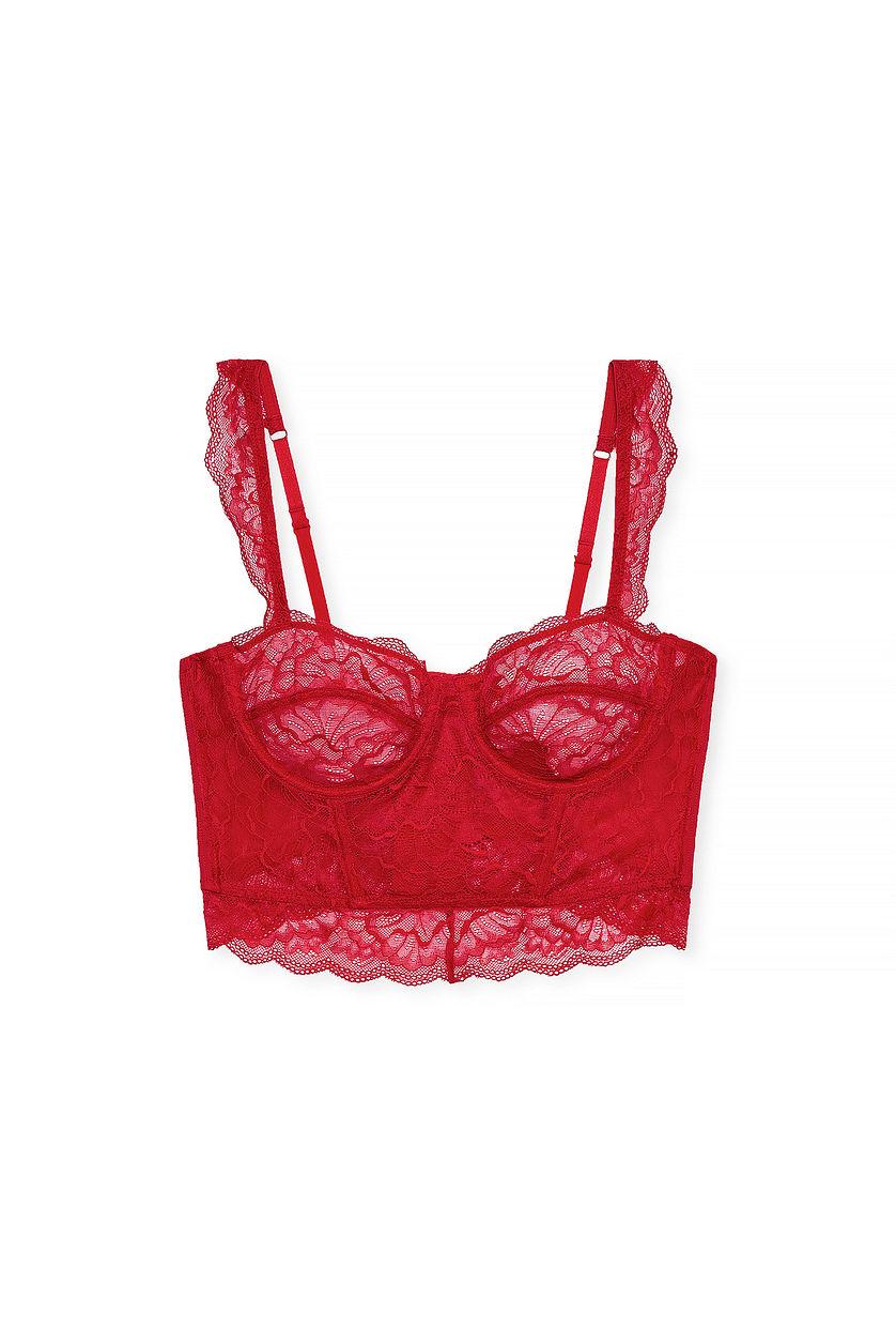 Wide strap lace corset Product Image