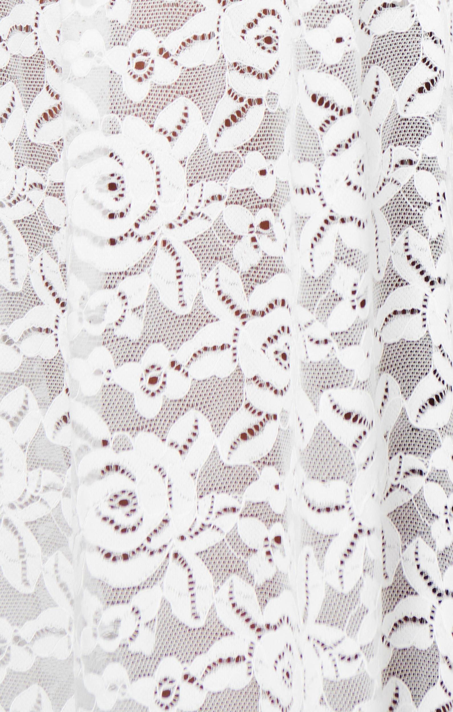 Diana Drop Waist Dress ~ White Lovely Lace Product Image