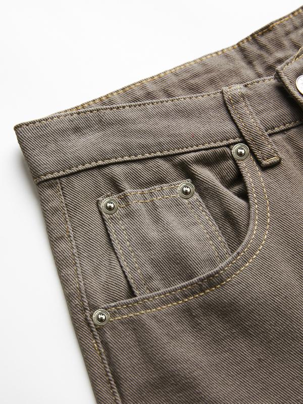 Vintage Washed Mid Rise Boyfriend Jeans Product Image