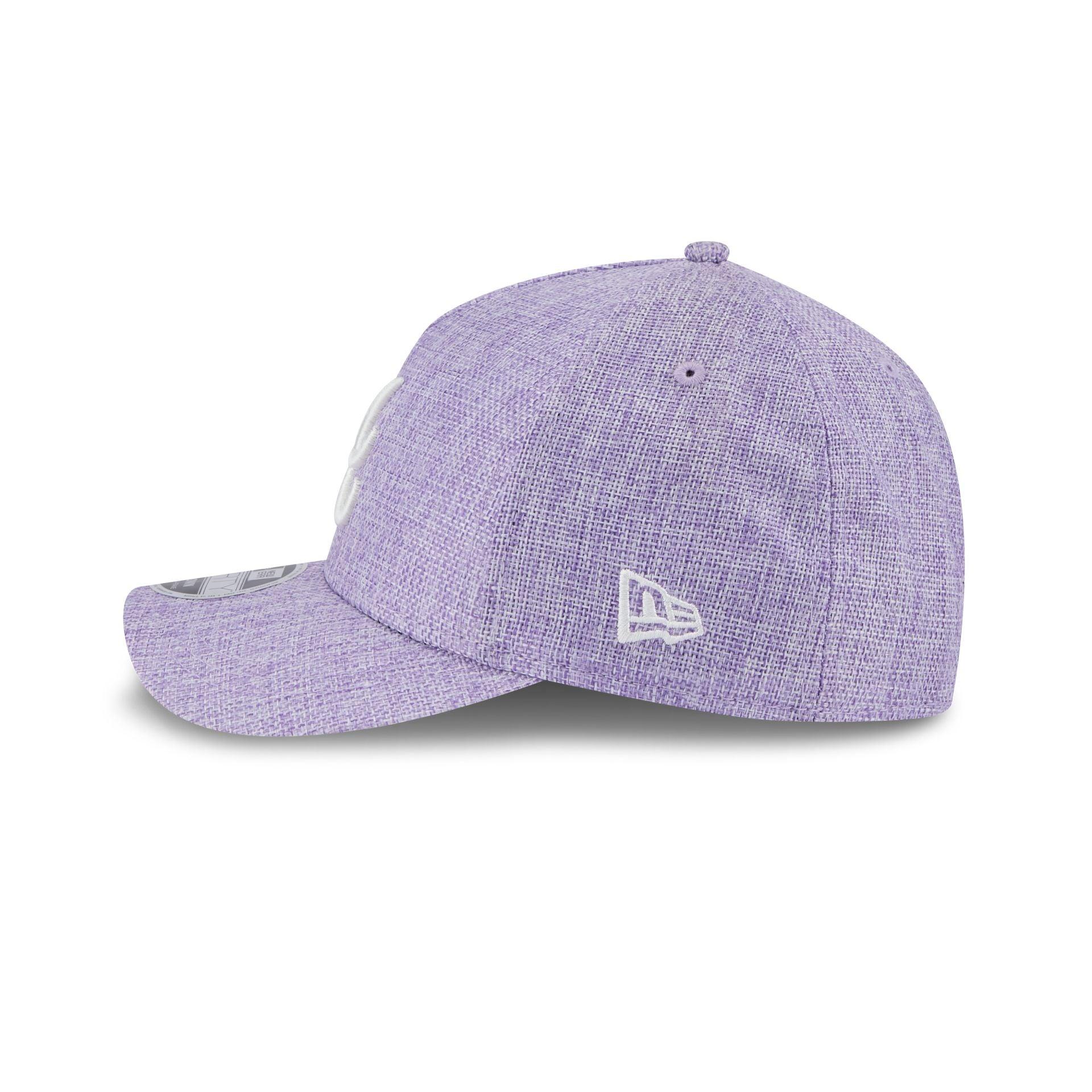 Atlanta Braves Cotton Weave Purple 9FORTY M-Crown A-Frame Snapback Hat Male Product Image