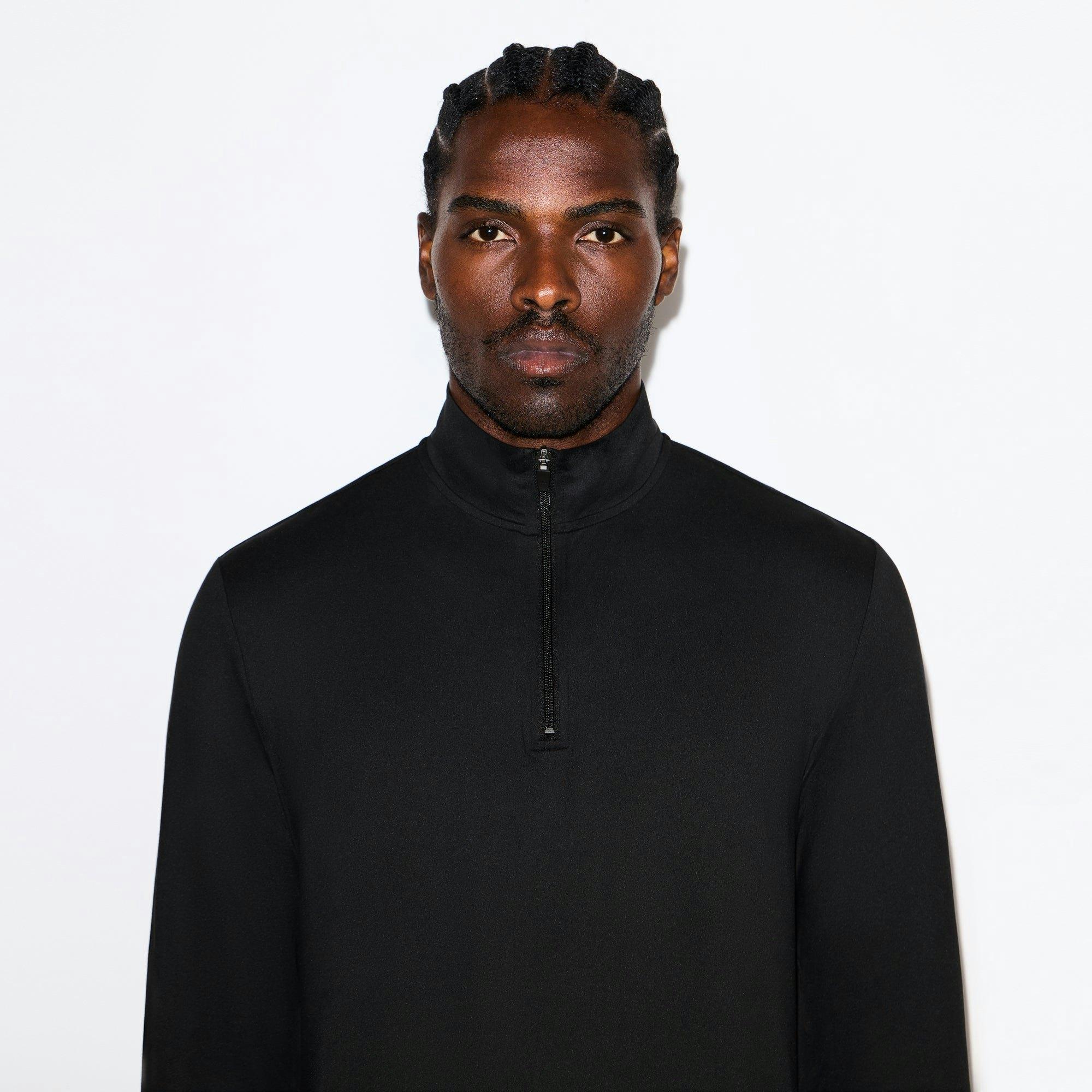 OUTDOOR JERSEY MENS QUARTER ZIP | ONYX Product Image