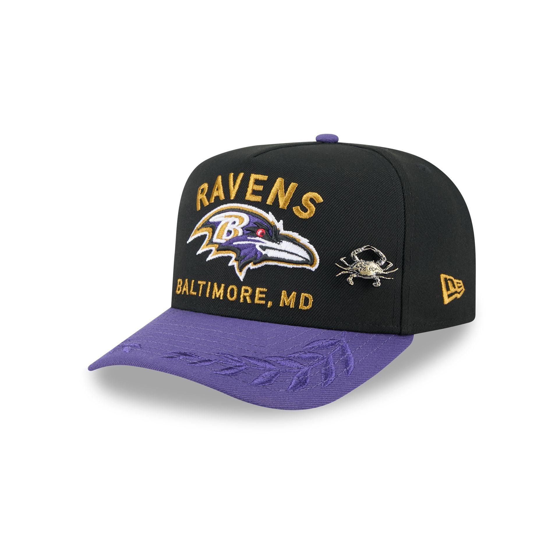 Baltimore Ravens 2025 Draft Black 59FIFTY A-Frame Fitted Hat Male Product Image
