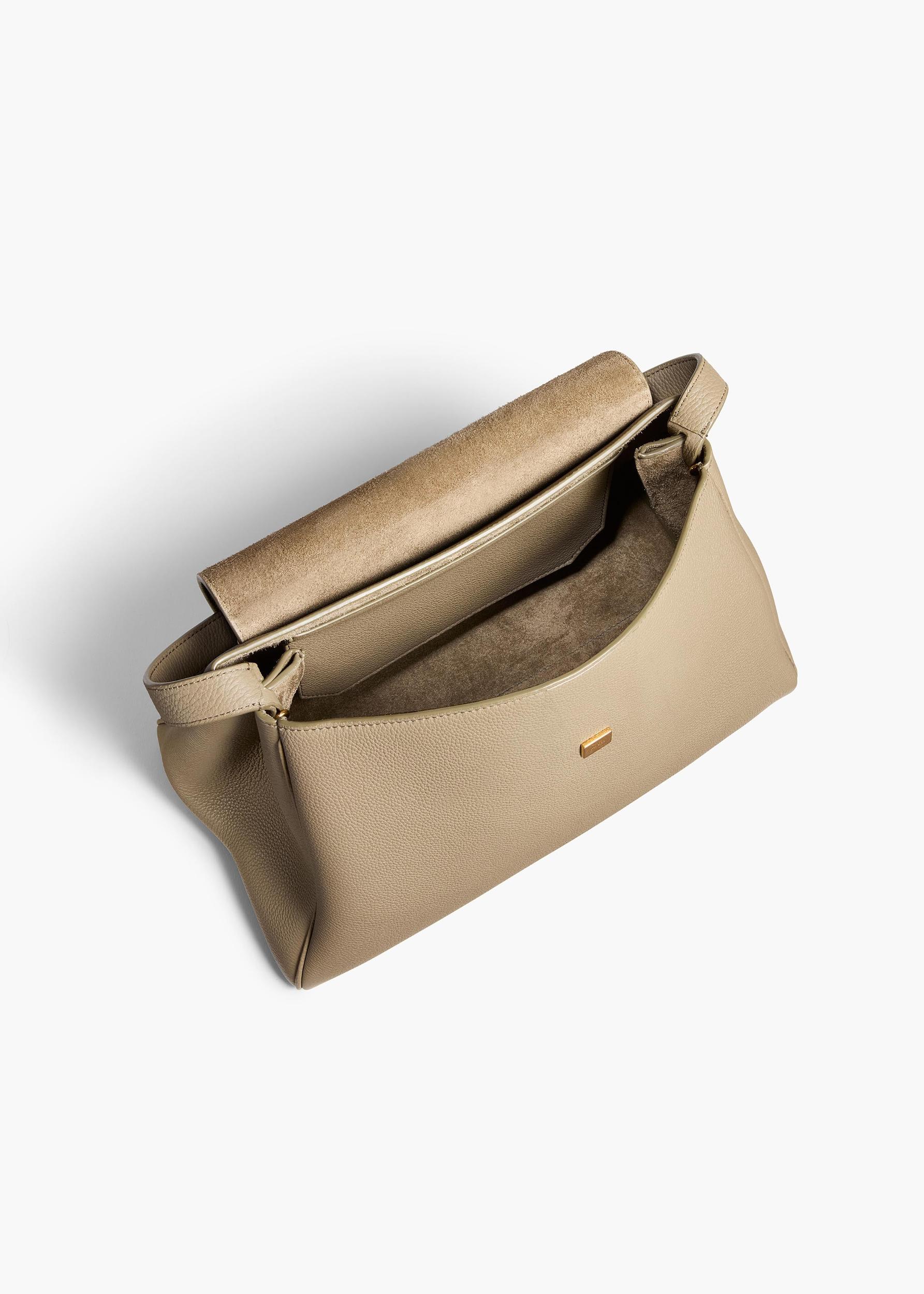 Audrey Top Handle Bag in Sage Pebbled Leather Product Image