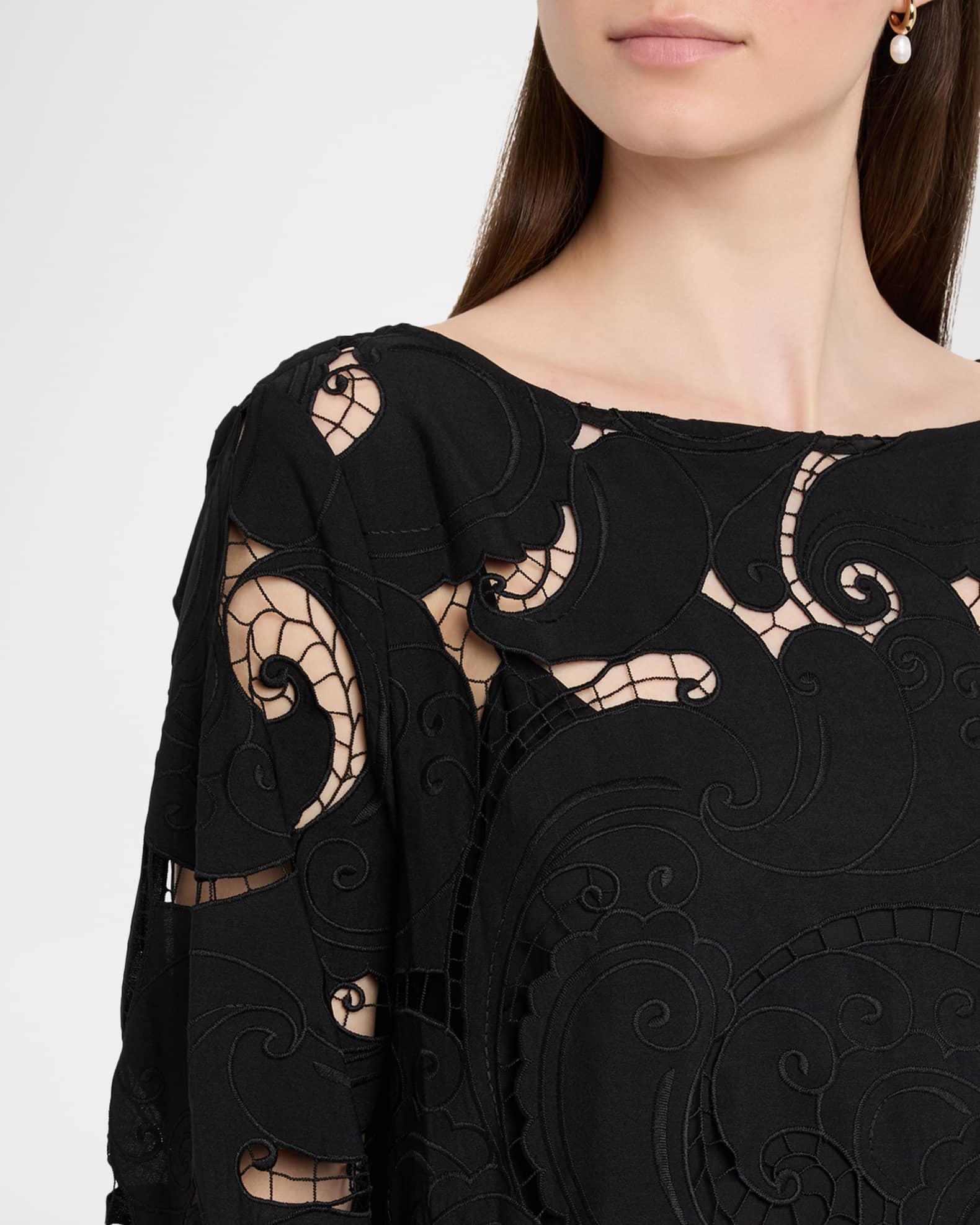 Jackie Paisley-Embroidered Midi Shift Dress Product Image