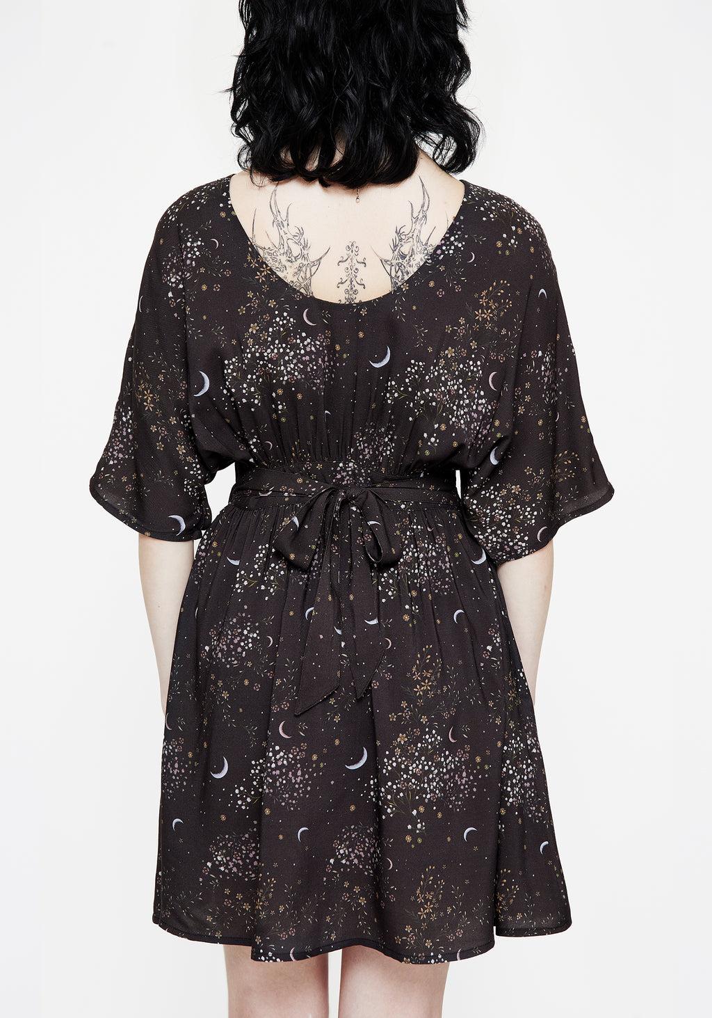 Peaseblossom Celestial Tie Back Mini Dress Product Image