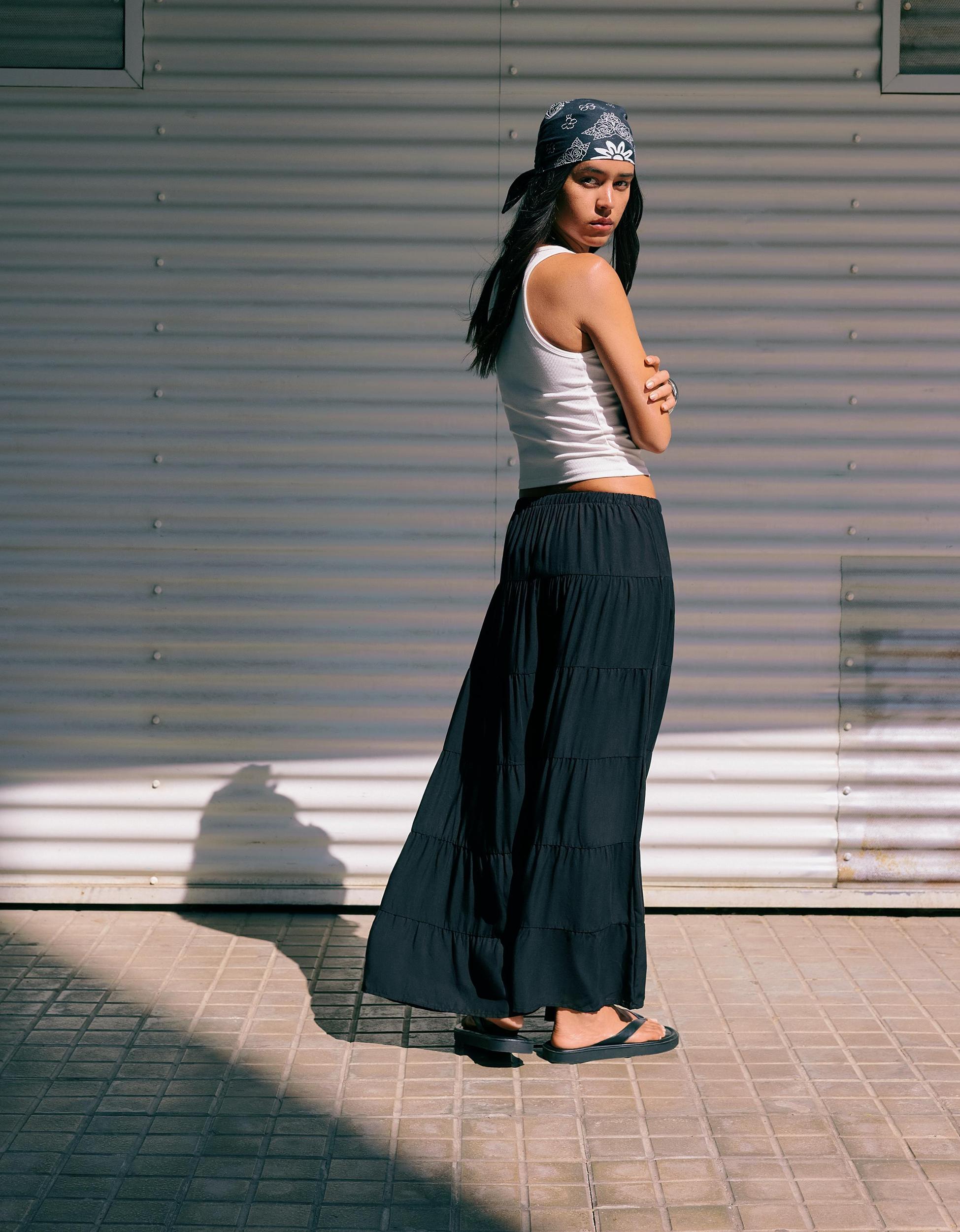 Rustic midi skirt Product Image