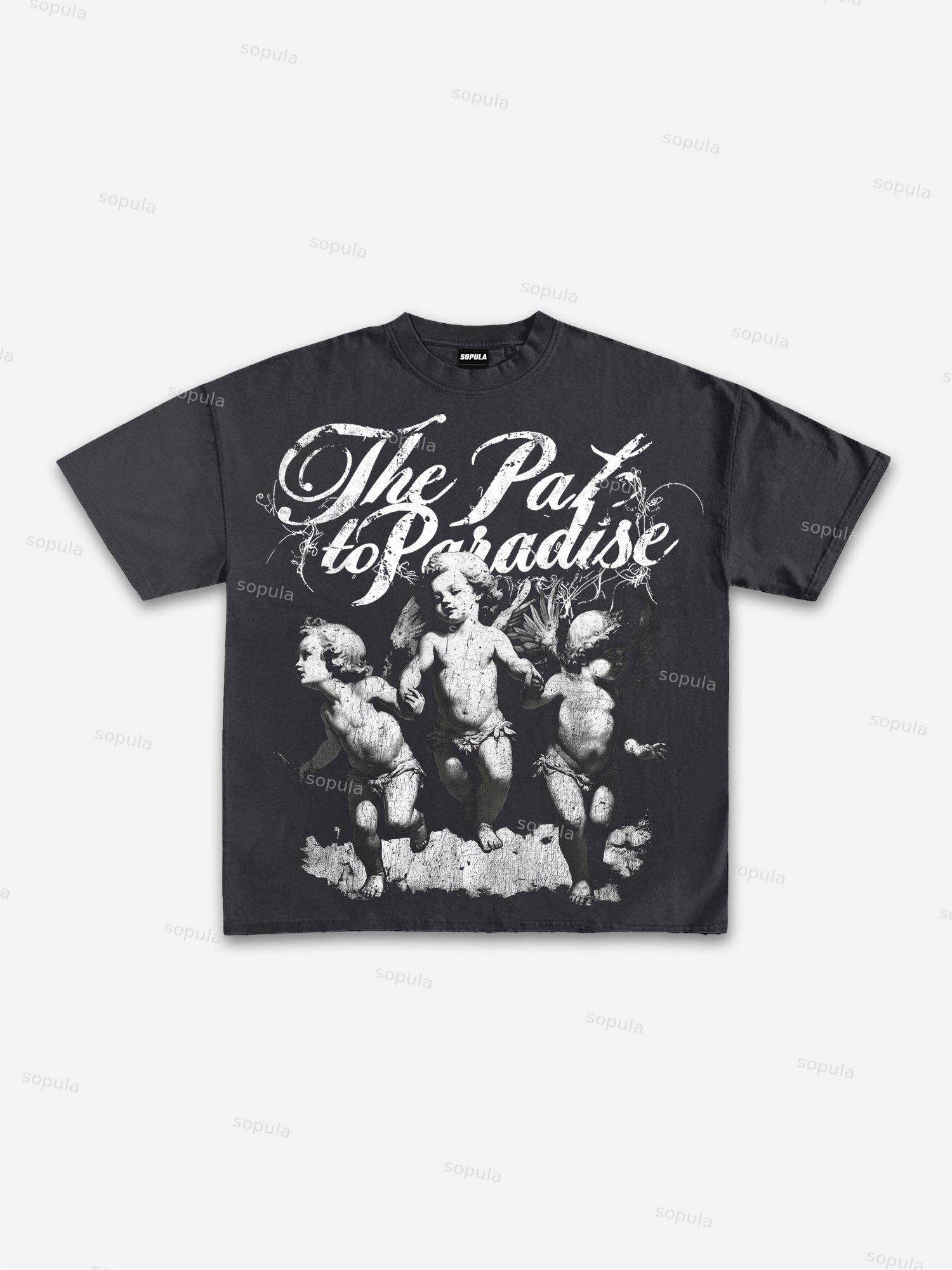 The Path To Paradise Cotton T-shirt Product Image