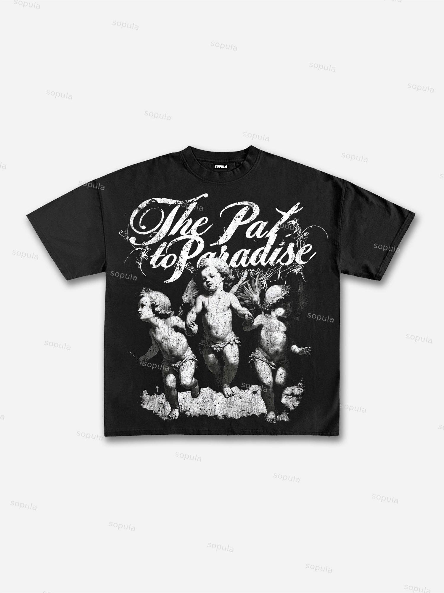 The Path To Paradise Cotton T-shirt Product Image