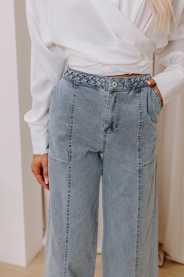 The Julie High Waist Wide Leg Jean in Light Wash Product Image