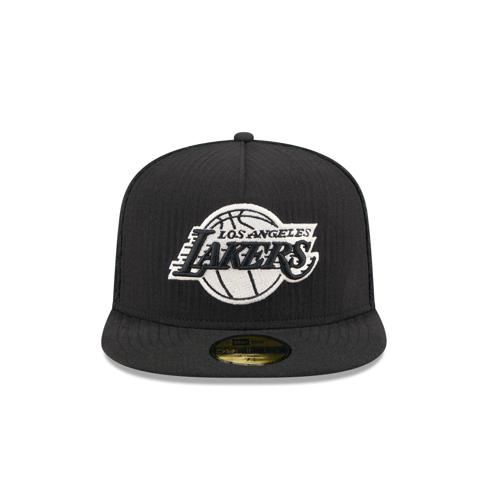 Los Angeles Lakers Black Mesh 59FIFTY A-Frame Fitted Hat Male Product Image