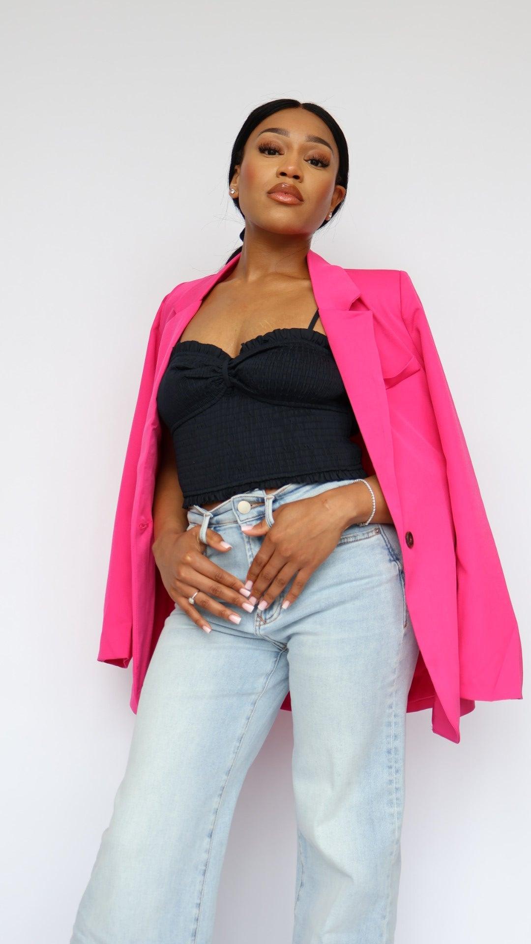 Rylan Smocked Crop Top Product Image