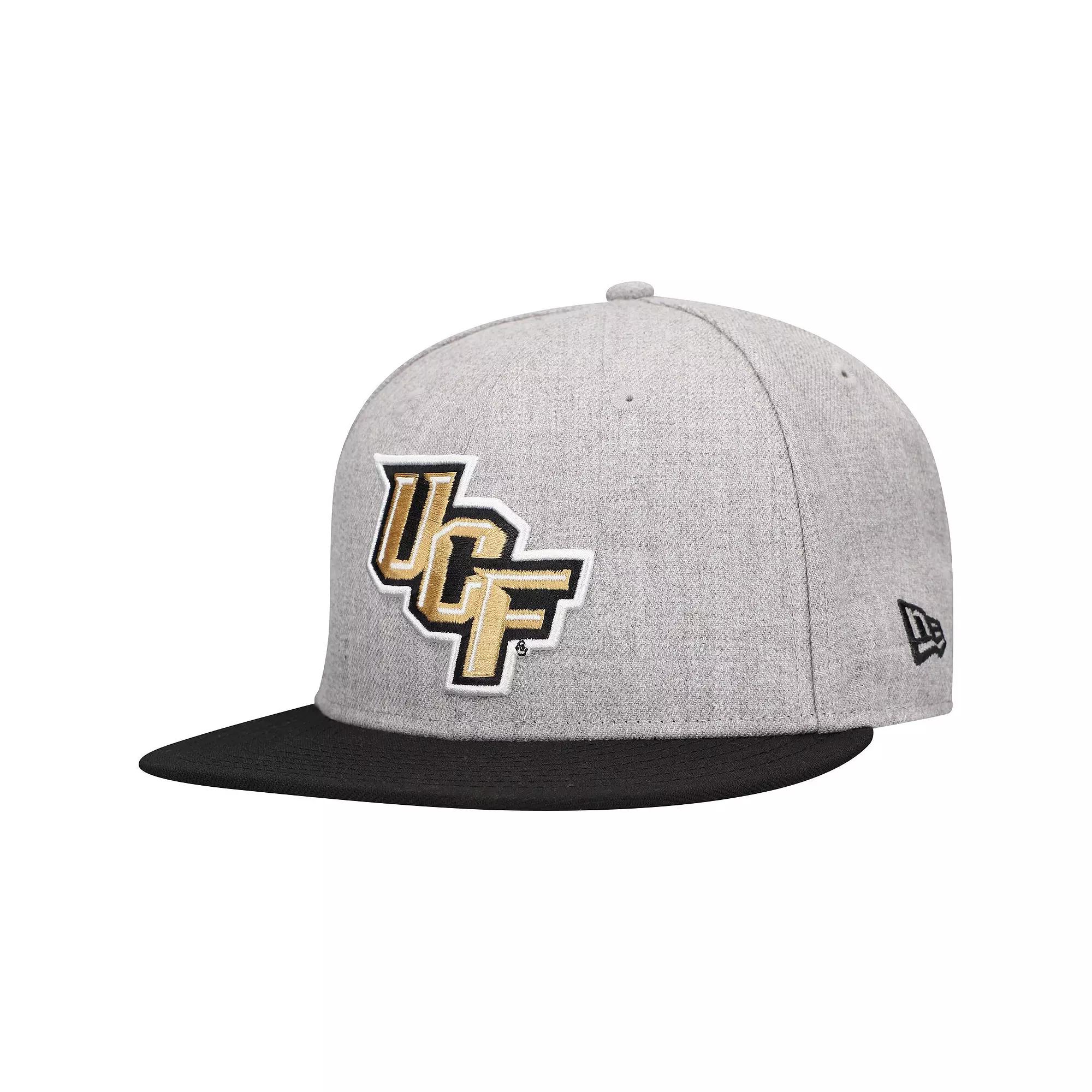 Men's New Era Heather Gray UCF Knights Logo 9FIFTY Snapback Hat, Grey Product Image