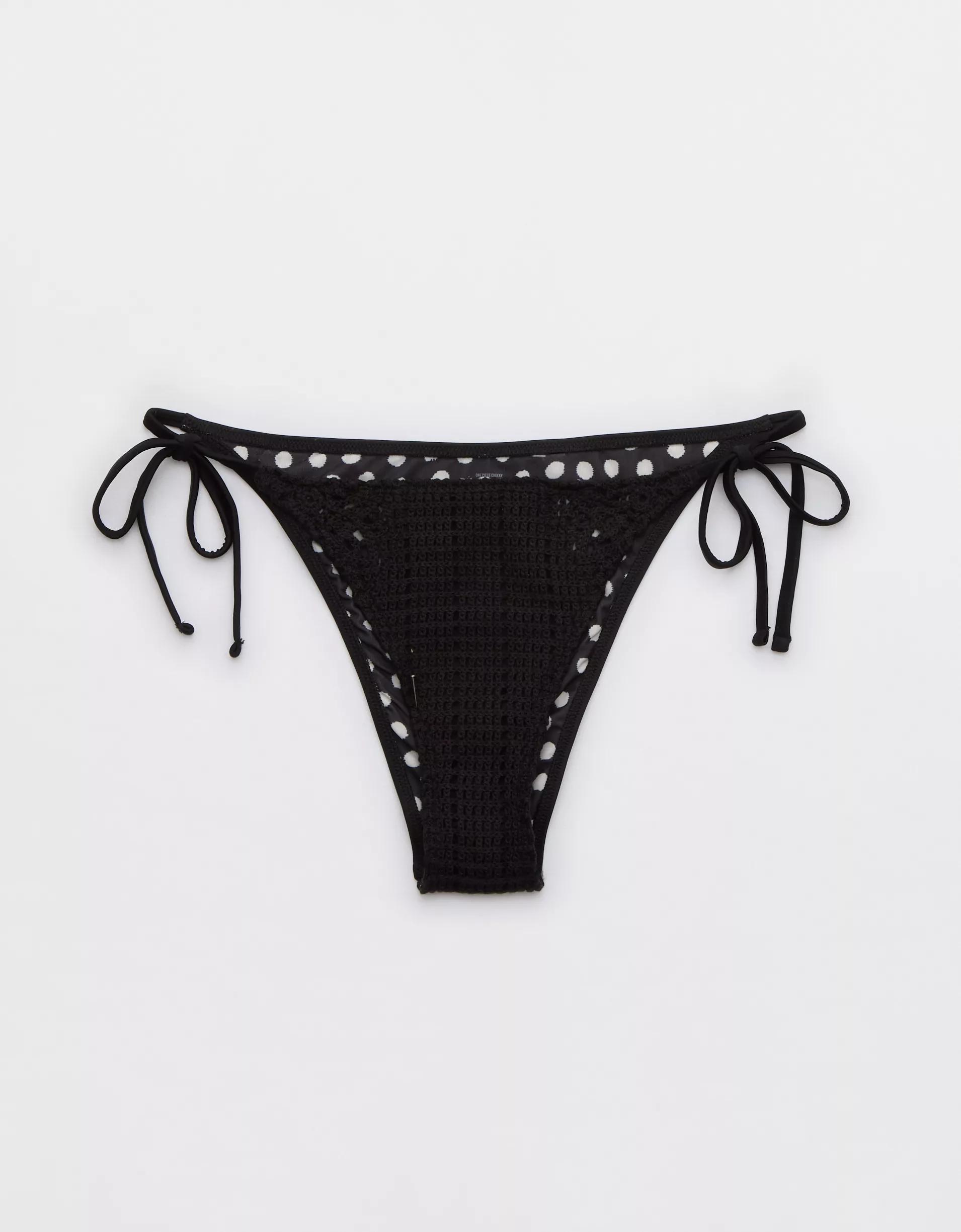 Aerie The Sunbun Crochet Bikini Bottom Product Image