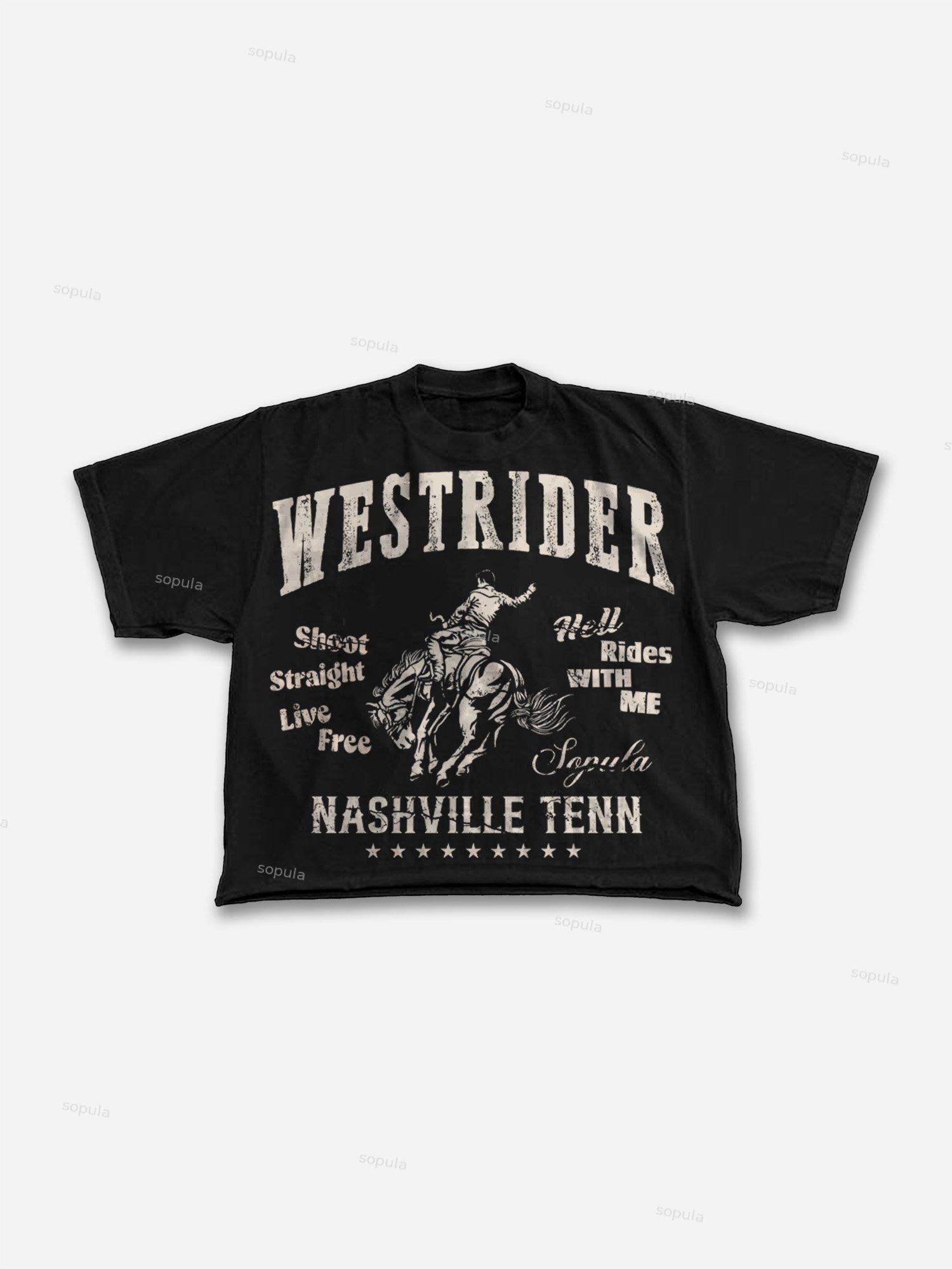 Monochrome Aged Vintage Graphic Cropped T-shirt Product Image