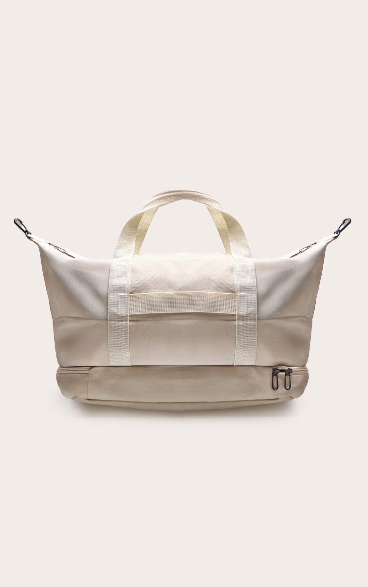 Cream PrettyLittleThing Travel Duffle Bag Product Image