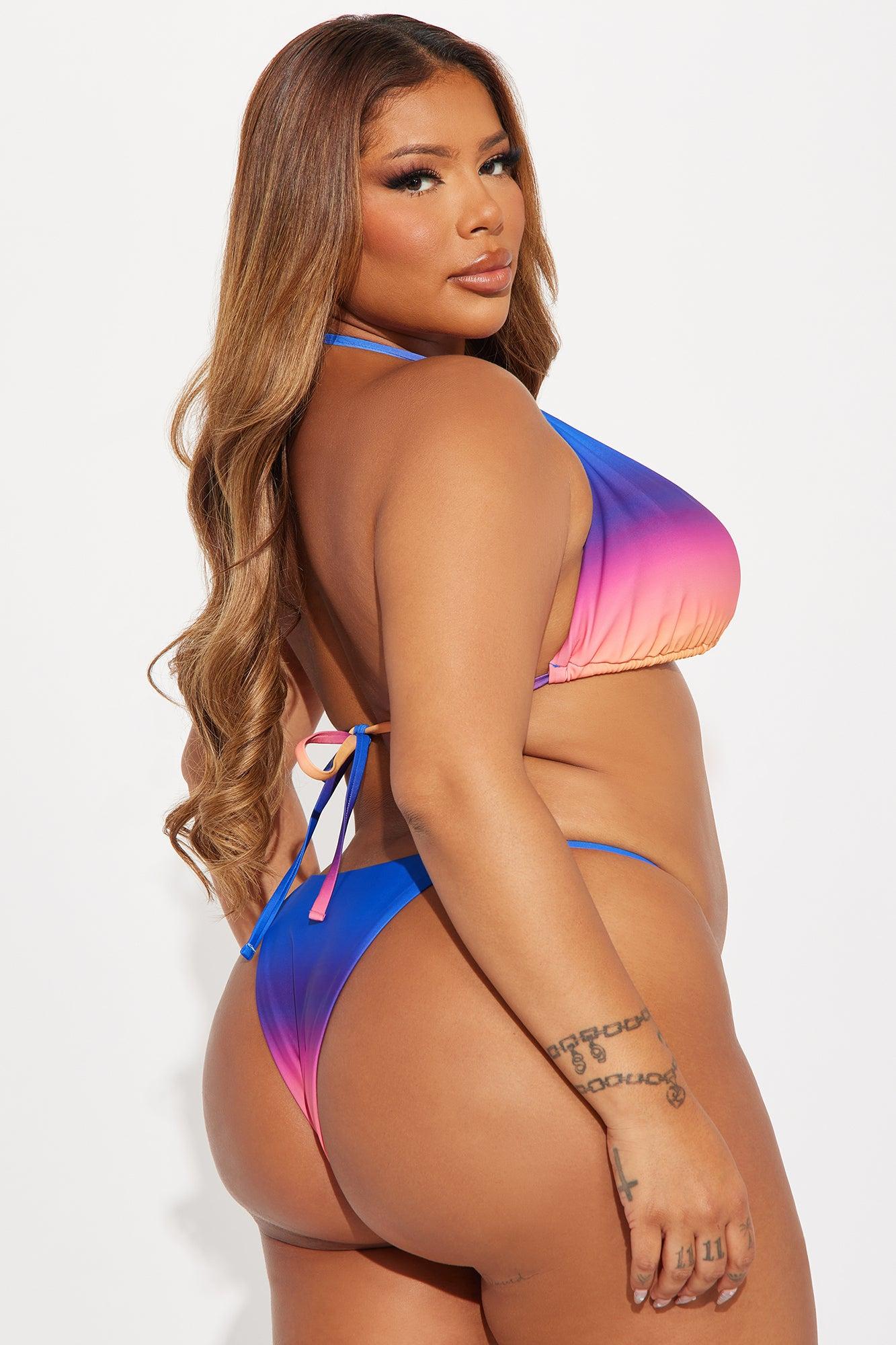 Kaelynn 3 Piece Bikini Set - Blue/combo Product Image