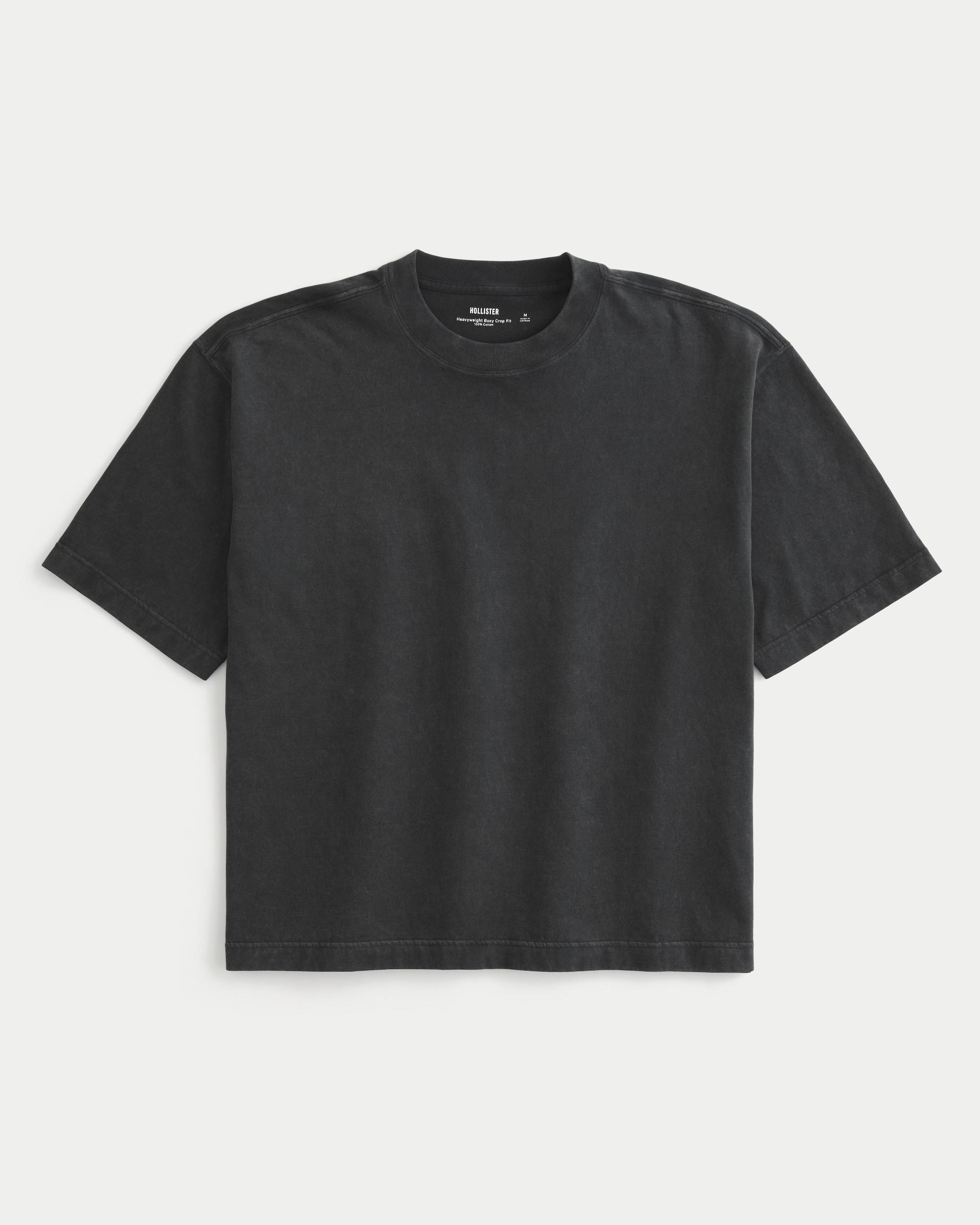 Boxy Heavyweight Crop Crew T-Shirt Product Image