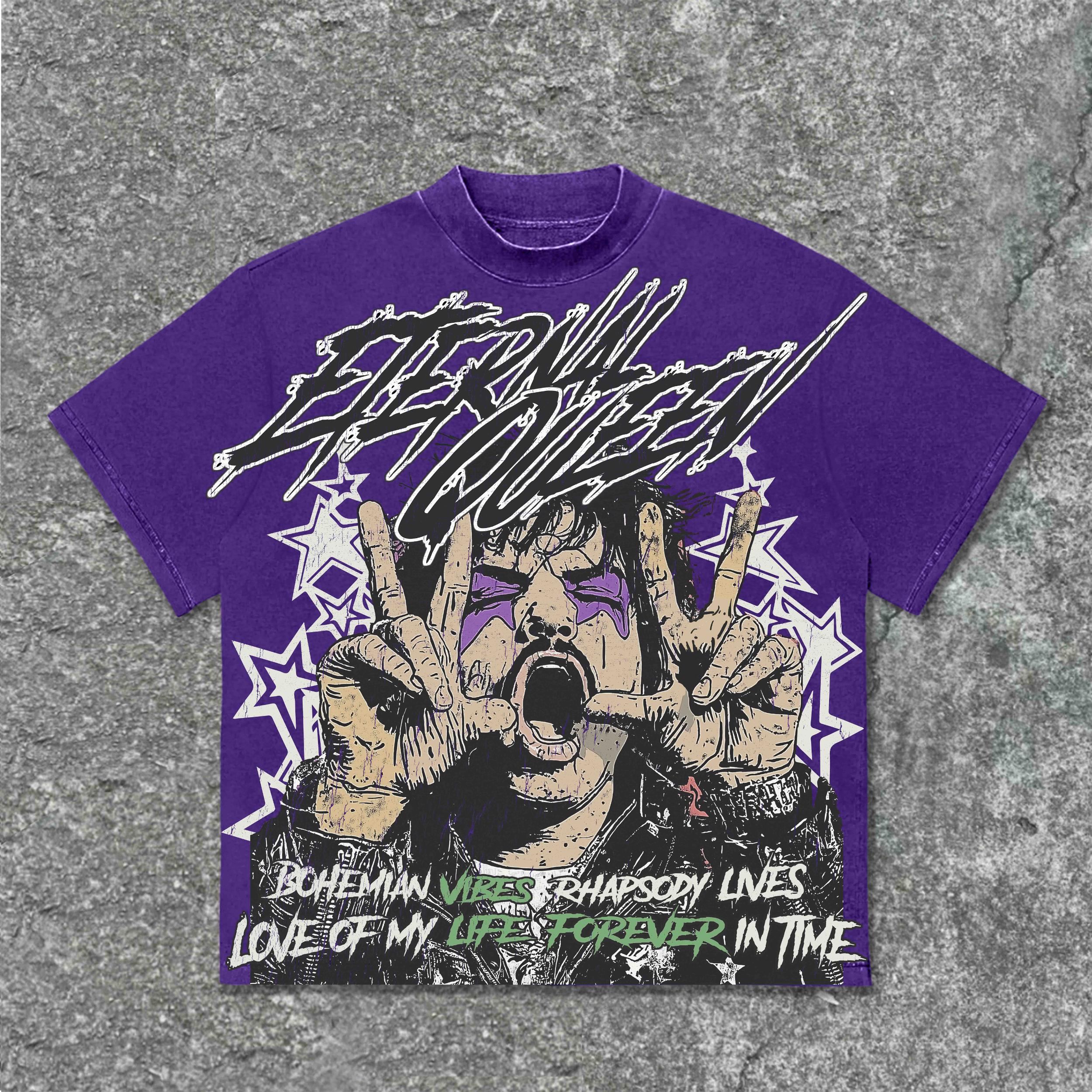 Sopula Freddie Mercury Of The Band Queem Vintage Graphic Cotton T-Shirt Product Image