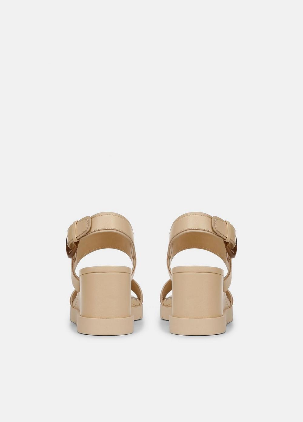 Roma Leather Wedge Sandal Product Image