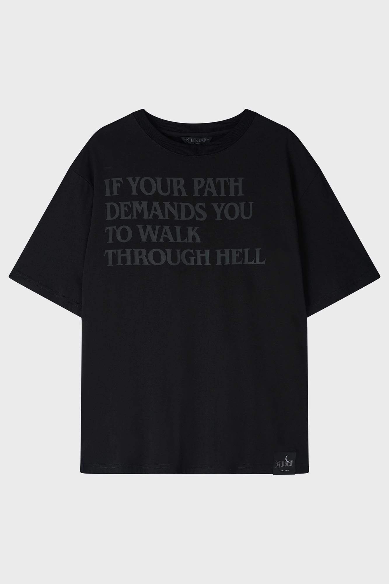 Walk Thru Hell Boxy T-Shirt Male Product Image