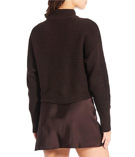 Gianni Bini Michelle Acrylic Mock Neck Long Sleeve Sweater Top Product Image