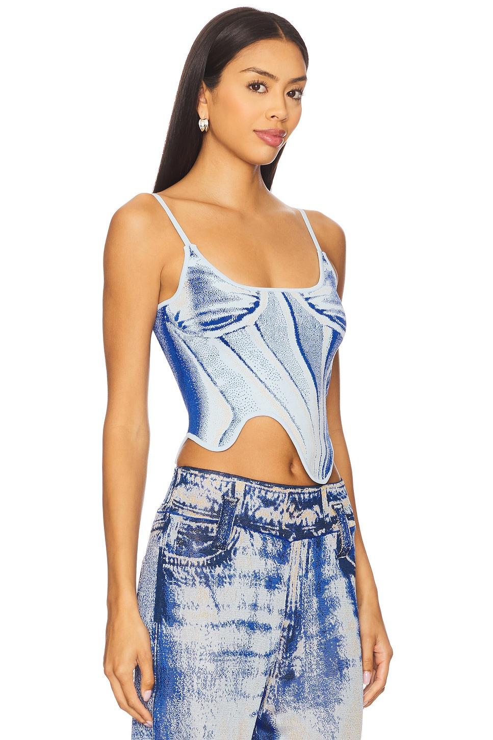 Mila Denim Print Tank Top PH5 Product Image