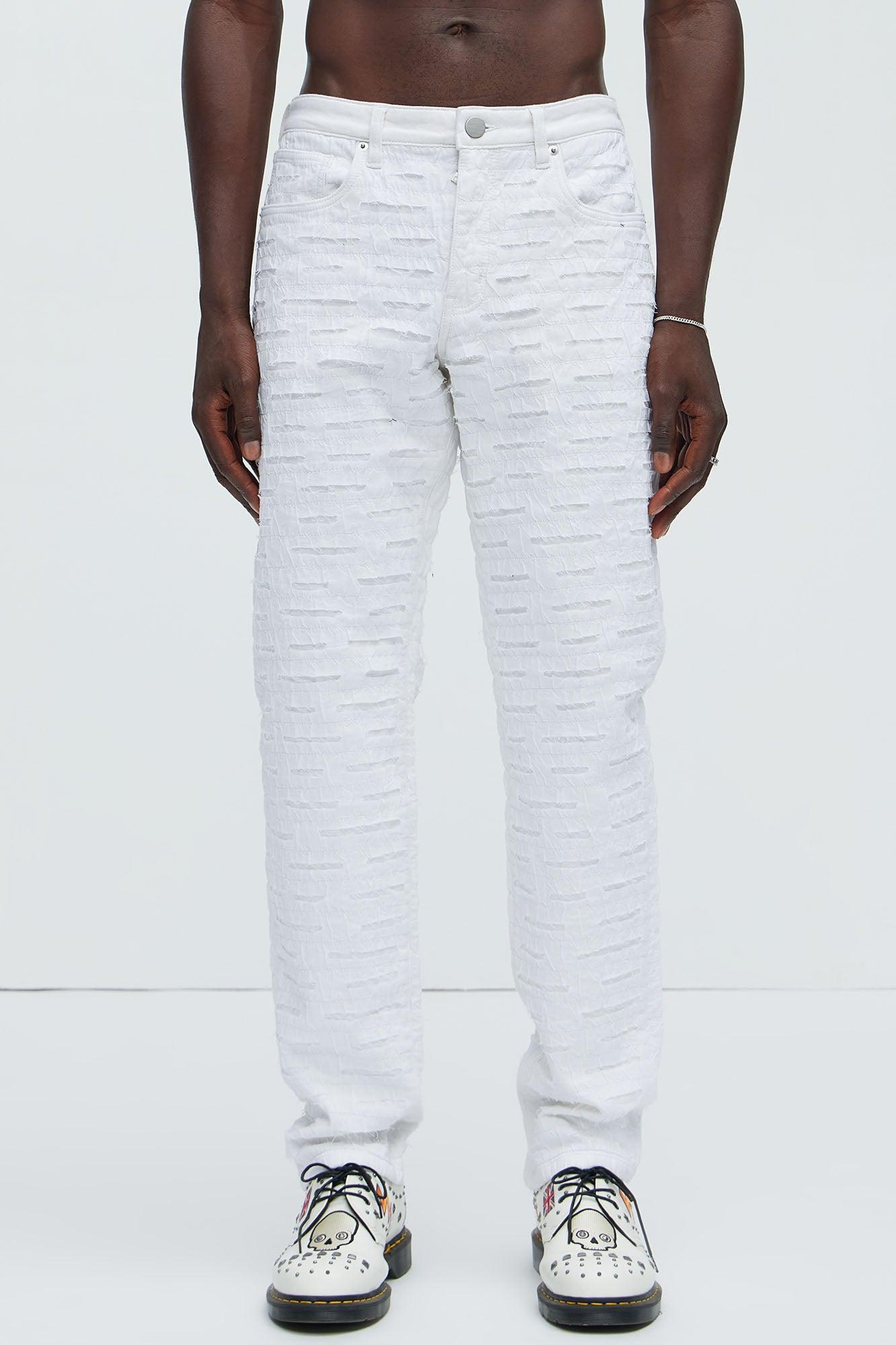 Stone Wall Slim Pants - White Product Image
