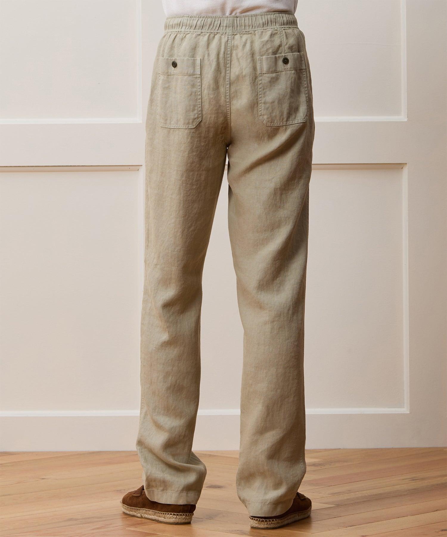 Straight Fit Linen Beach Pant Product Image