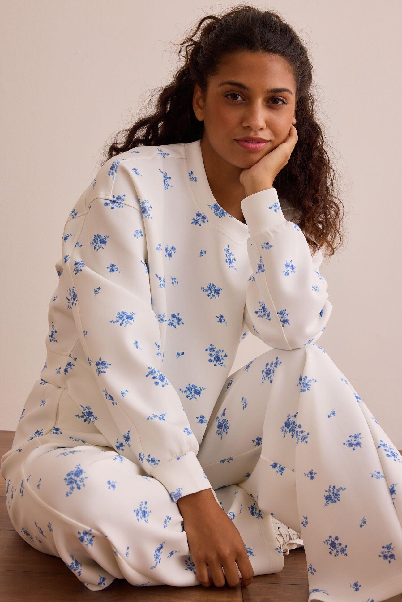 Floral Supersoft Crew Pullover Product Image