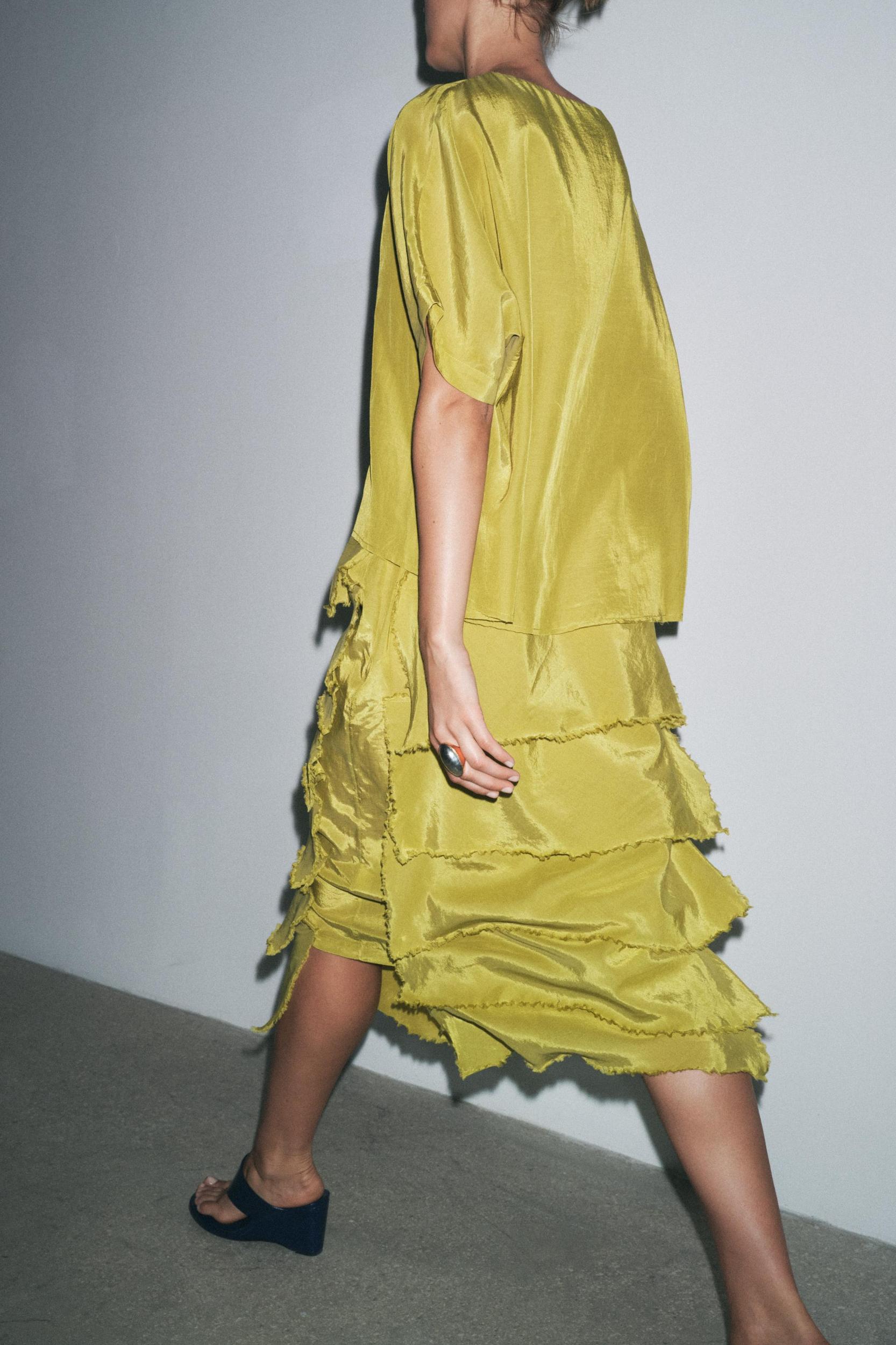 RUFFLED DRESS ZW COLLECTION Product Image