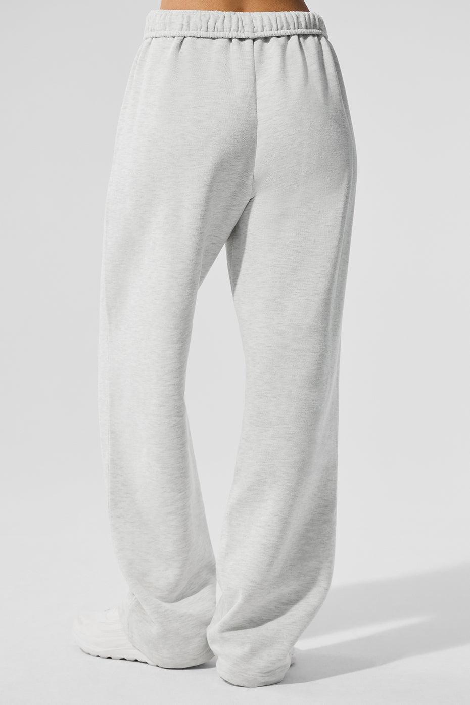 Accolade Straight Leg Sweatpant - White Heather Female Product Image