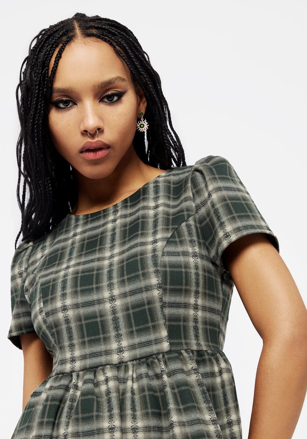 Tulisa Check Midi Dress Product Image